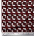 thumbnail image 1 of Soimoi Polyester Crepe Fabric Square & Floral Block Decor Fabric Printed Yard 42 Inch Wide, 1 of 2