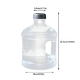 thumbnail image 2 of Hearth & Gear 0.8/1.3 Gallon Water Bottle With Cover Big Water Bottle With Cover Gym Water Bottle With Handle Gallon Water Jug (101/170 Oz Transparent) Outdoor Handle Large Capacity Water Acrylic, 2 of 6