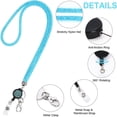 thumbnail image 3 of Cosmug Bling Crystal Rhinestone Lanyard Keychain | Sparkly Id Badge Holder for Women & Kids | Adjustable Neck Strap for Keys, Wallet & Cards | Teacher Student Accessory, H, 3 of 8