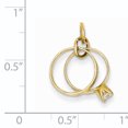 thumbnail image 2 of 14K Yellow Gold Wedding Rings Charm, 2 of 2
