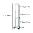 thumbnail image 3 of Hxlamzoo Portable Folding 4-Wheel Trolley Cart - Shock Absorption & High-Strength Material for Travel, Outdoor & Airport Use - Lightweight, Durable with Multi-Color Options, 3 of 6