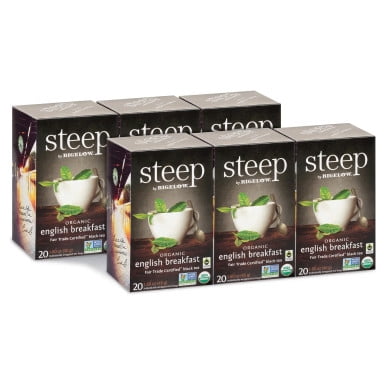 Steep By Bigelow Organic English Rich Breakfast Tea Bags - 20-Count(6/CASE)