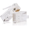 thumbnail image 2 of Connecteur SHD RJ45 8P8C Prise Réseau UTP pour Câbles CAT5 CAT5E CAT6 Tête en Cristal Solide 50 Pcs par Sac, 2 of 3
