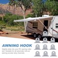 thumbnail image 3 of 10pcs Awning Hook Ring String Hooks Clothes Hanger for RV Caravan Camper, 3 of 7