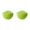 thumbnail image 2 of Youkk Easy To Install Double-layer Plastic Flowerpot For Walls Drainage Flower Pot Light Green 2Set, 2 of 6