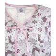 thumbnail image 2 of Silvert's Women's Knit Hospital Gown with Open Back, Pink Bloom, Size XL, 2 of 2