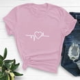 thumbnail image 2 of Diufon Hauts de la Saint-Valentin pour Femmes, Tunique Décontractée à Manches Courtes, Chandail à Col Rond, Blouse Tendance Mignonne à Imprimé Graphique, 2 of 6