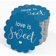 thumbnail image 4 of Inkdotpot 50 Pack Real Silver Foil Paper Tags Love Is Sweet Wedding Favor Hang Tags, 4 of 6