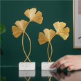 thumbnail image 4 of Maoww Sculpture Ornament Ginkgo Leaves Fan-shaped Table Decoration Props Home Desktop Decor, 4 of 6