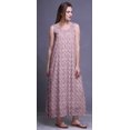 thumbnail image 2 of Bimba Robe de Nuit en Rayonne pour Femmes Maxi Imprimée Tenue de Sommeil Robe de Nuit-3x, 2 of 5