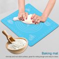 thumbnail image 3 of Baking Mat Silicone Baking Mat Silicone Blue Anti Slip Silicone Baking Mat Non Stick Rolling Dough Pad For Bakeware Liner, 3 of 8