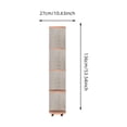 thumbnail image 3 of Riforla Tube de Rangement pour Toutous Organisateur de Toutous Transparent Rangement de Poupées Chambre Tube pour Toutous Tour de Rangement Rotation Vertical Tube de Rangement pour Jouets avec Roues Rangement Textile pour la Maison C, 3 of 4