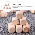 thumbnail image 2 of 100pcs Wooden Six-sided Blank Dices Square Blocks For Puzzle Game DIY Craft, 2 of 6