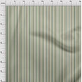 thumbnail image 4 of oneOone Cotton Silk Green Fabric Stripes Sewing Craft Projects Fabric Prints By Yard 42 Inch Wide, 4 of 4