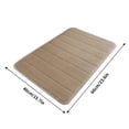 thumbnail image 3 of YoGold Memory Foam Bath Mat, 24" x 16", Ultra Soft and Non-Slip Bathroom Rugs, Water Absorbent And Machine Washable Bath Rug for Bathroom, Shower, And Tub Khaki, 3 of 3