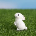 thumbnail image 2 of Micro Ornements Animaux Mignons Lapin Réaliste Micro Lapin Jardinage Accessoires en Résine, 2 of 6