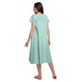 thumbnail image 2 of Moomaya Chemise de Nuit d'Allaitement à Col en V pour Femmes, Imprimée, à Manches Courtes, 2 of 5