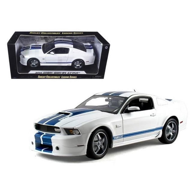 Shelby Collectibles SC351 2011 Ford Shelby Mustang GT350 Blanc 1-18 Voiture Miniature Moulée sous Pression