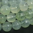 thumbnail image 2 of Angelstones Bracelet Extensible Unisexe en Perles Rondes 10 mm avec Pierre Précieuse Préhnite Verte Naturelle 7 Pouces, 2 of 2