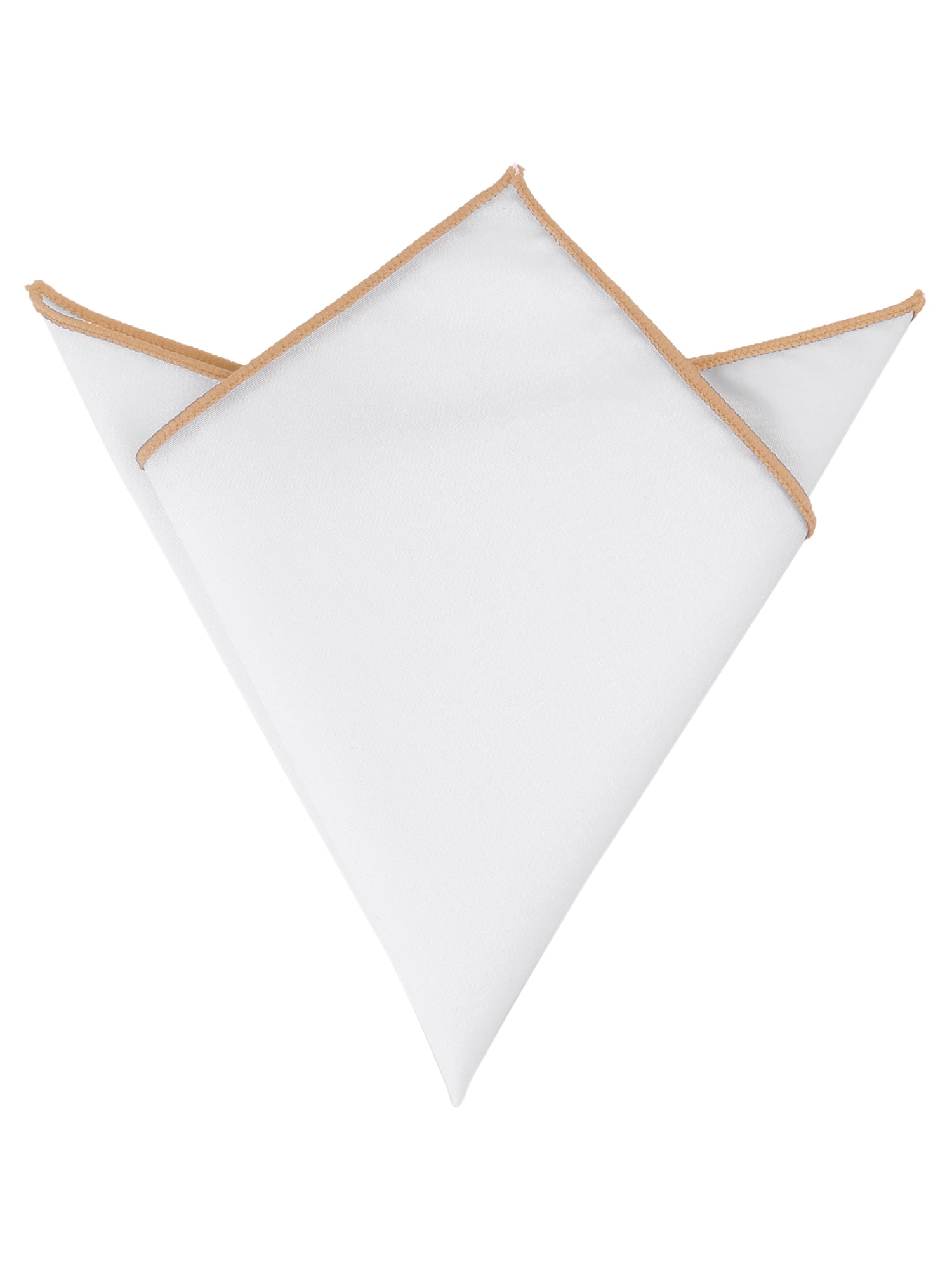 INSPIRE CHIC Men's Pocket Square Cotton Handkerchiefs for Suits Jacket Champagne One Size