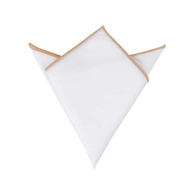 INSPIRE CHIC Men's Pocket Square Cotton Handkerchiefs for Suits Jacket Champagne One Size