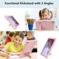 thumbnail image 5 of SuperShield iPad 10th Generation Case 10.9 Inch 2022 with Built-in 3 in 1 Kickstand Pencil Holder, Silicone Back Shell Protective Cover Case for iPad 10th Gen - Pink, 5 of 5