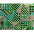thumbnail image 5 of oneOone Georgette Viscose Green Fabric Check Patchwork Sewing Material Print Fabric By The Yard 42 Inch Wide, 5 of 5