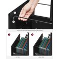 thumbnail image 4 of SONGMICS HOME 2-Drawer File Cabinet, Locking Filing Cabinet for Home Office, Small Rolling File Cabinet, Printer Stand, for A4, Letter-Size Files, Hanging File Folders, Modern, Black, 4 of 5