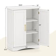 thumbnail image 3 of Costway Armoire de Rangement au Sol Organisateur de Rangement Moderne avec Tablettes Ajustables et 2 Portes, 3 of 10
