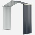 thumbnail image 1 of Gymax Trousse d'Extension pour Remise de Rangement Extérieure pour Largeur de Remise de 7 Pi Gris, 1 of 5