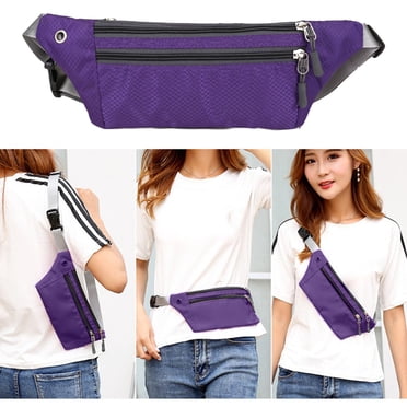 Amzcrzy Sac Banane Sac de Taille Hommes Mettre Téléphone Mobile Multifonction Travail avec Ceinture Sac Résistant à l'Usure Imperméable Sac Bandoulière Organisation et Rangement Essentiels de Chambre en Résidence Déco de Chambre Déco Maison