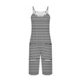 thumbnail image 5 of FAIWAD Rompers for Women Summer Casual Short Jumpsuits Overalls with Pockets 2024 Striped Jumpers, 5 of 5