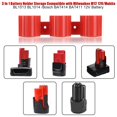 thumbnail image 3 of Accessoires de Support de Batterie Universel pour le Rangement Mural avec Emplacements pour Piles Compatibles avec les Racks de Rangement de Piles et Porte-Outils de Perceuse (3 Pcs) 3 Pcs, 3 of 6