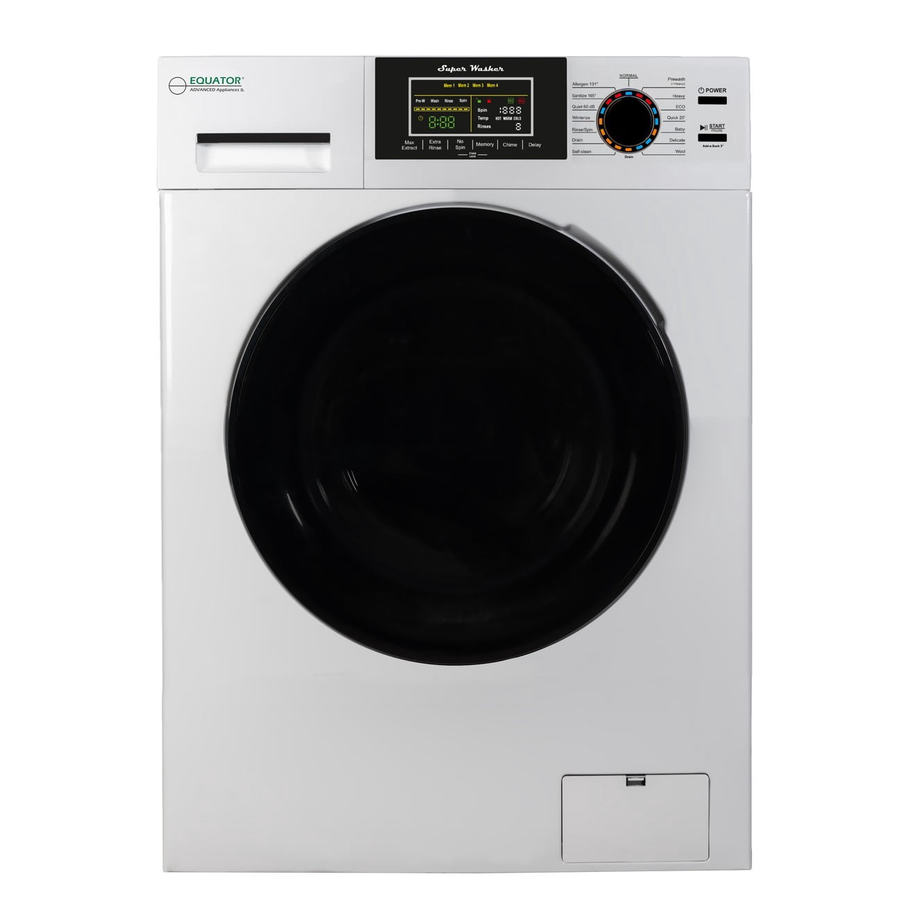 Equator 18 lbs White Super Washer with Sanitize Allergen and Winterize