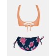 thumbnail image 5 of Women's Bikini Swimsuit Front Cross Lace Up Two Piece Bathing Suit, 5 of 5