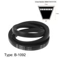 thumbnail image 2 of Uxcell B1092 V Belts Drive Belt 1092mm Inner Girth Rubber for Power Transmission 2 Pack, 2 of 6