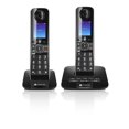thumbnail image 1 of Motorola D87 Series Bluetooth Cordless Telephone - Twin Pack - Black, 1 of 9
