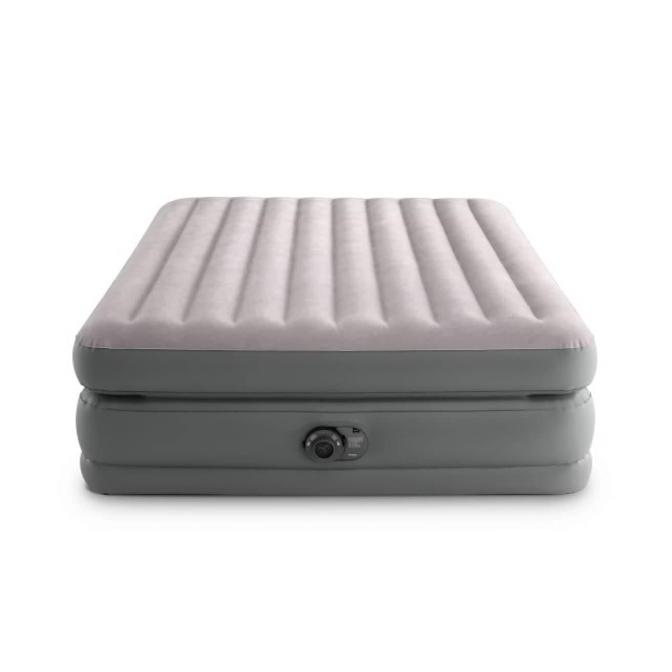 Matelas Gonflable Intex Queen 20" Comfort Elevated, Matelas Gonflable avec Construction Fiber-Tech et Pompe Intérieure