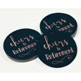 thumbnail image 3 of Inkdotpot Real Rose Gold Foil Cheers To Retirement Tags Favor Hang Paper Tags 50 Pieces, 3 of 6