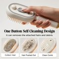 thumbnail image 2 of Rechargeable Electric Steam Hair Brush with 10ML Refillable Water Tank, Red Light Scalp Care Detangling Comb, Retractable Design for Frizz Control (White), 2 of 8