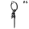 thumbnail image 3 of Boucle d'Oreille Sans Perçage Unisexe Mode à Clip Boucle d'Oreille Pendante Anneau, 3 of 10