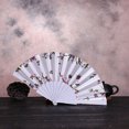thumbnail image 2 of Binwennn Twin Window Fan Reversible Airflow with Remote Small Fans Desk Fan Oscillating with Remote Dance Wedding Party Lace Silk Folding Hand Held Flower Fan, 2 of 2