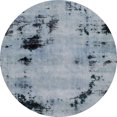 thumbnail image 1 of Ahgly Company Tapis d'Intérieur Ronds Abstraits Bleu Gris, Tapis de Zone Abstraits, 3 Pieds Rond, 1 of 6