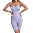 thumbnail image 1 of Dealovy Bodysuit for Women Belly Control Shapewear Jumpsuits Spaghetti Strap Seamless Workout Base Layer Romper, 1 of 4