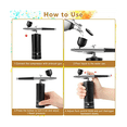 thumbnail image 2 of Airbrush Kit Rechargeable Cordless Airbrush Compressor,30PSI High Pressure,Portable Handheld Airbrush ,Airbrush Set, 2 of 7