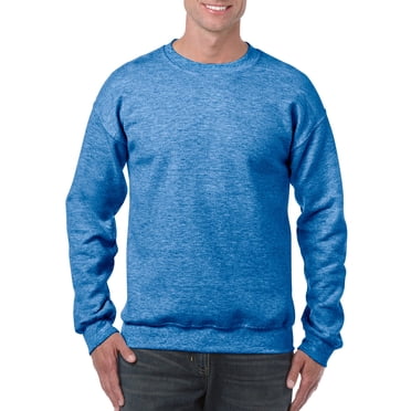 Gildan Mens Heavy Blend Crewneck Sweatshirt, M, Heather Sport Royal