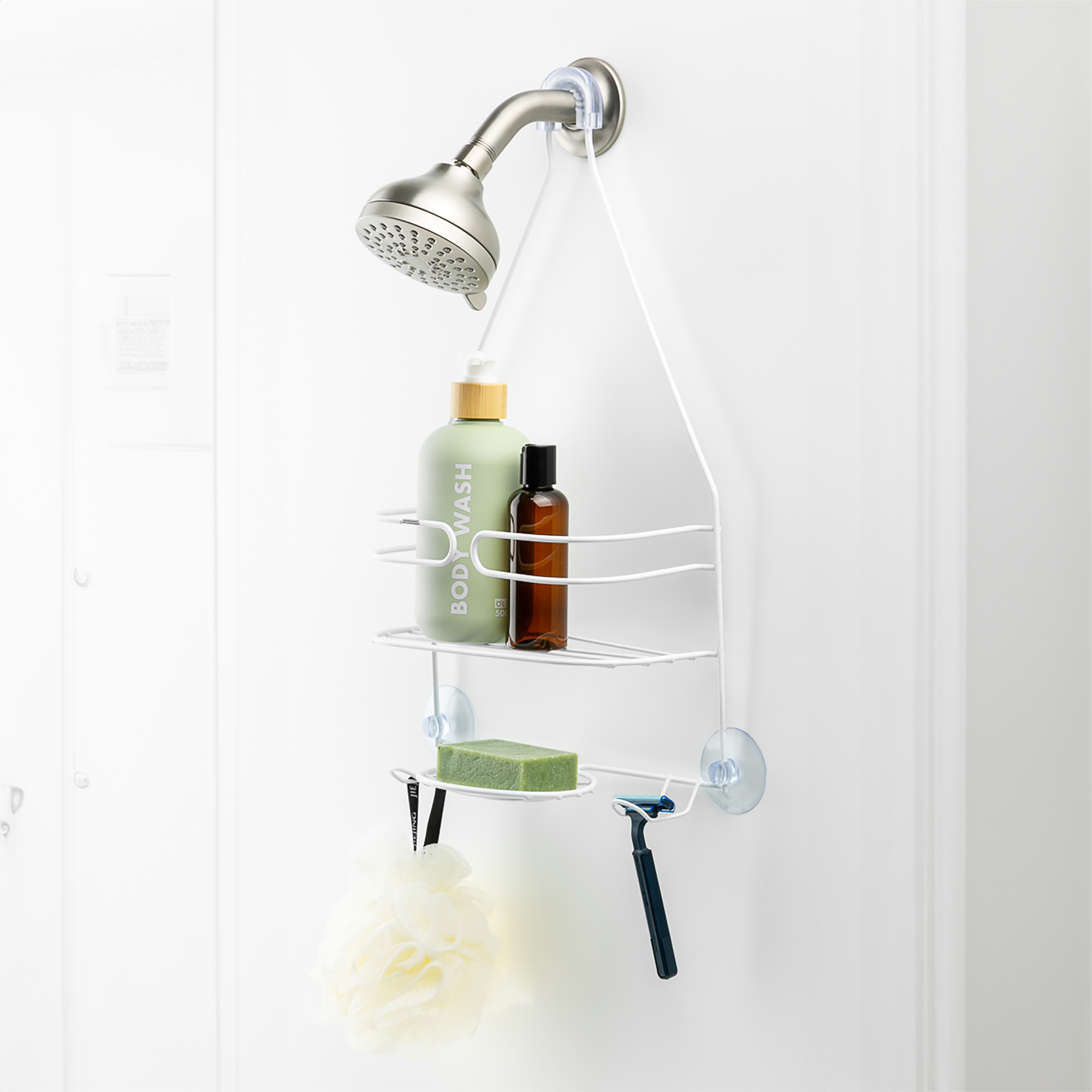 Era, Valet de douche Fallon, Blanc 10.15x18.11 po