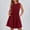01 Wine, variant on Weiqiqre Midi Dresses for Women Sleeveless Cute Bow Tie Mini Dress Front Pleated Beach Casual Sundresses with Pockets