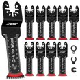 thumbnail image 2 of JTWEB Japanese Tooth Oscillating Tool Blade Wood, 10PCS Arc-Shaped Edge Extra Long Reach Oscillating Saw Blades, Multitool Blades Clean Cut for Wood, Plastic, Multi Tool Blades Kits, 2 of 5
