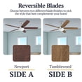 thumbnail image 3 of Prominence Home Ashby 52" Ceiling Fan w/Light, Remote, & 5 Blades, Oak/Chrome, 3 of 12